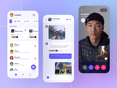 Horaz - Community & Personal Messanger App UI Kit