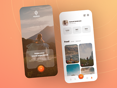 Journal - Travel Blog App UI Kit