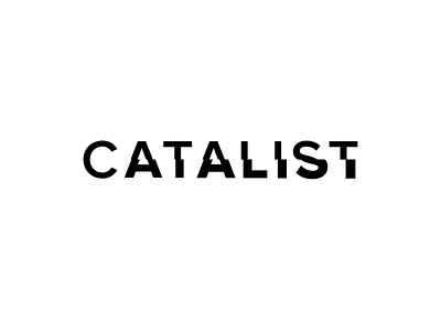 Catalist Logo glitch logo non profit type typography
