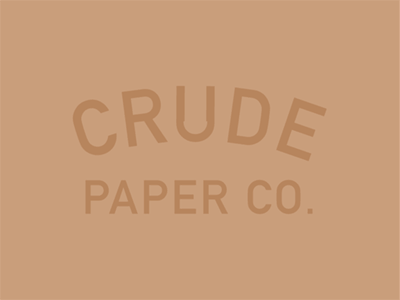 Crude Paper Co. typography type gif animation logo
