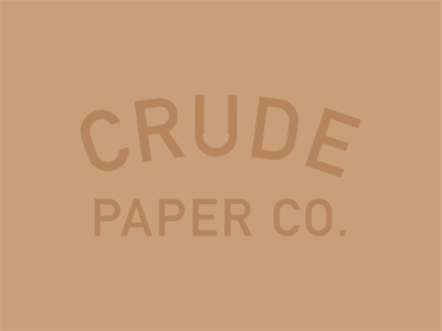 Crude Paper Co. animation gif logo type typography