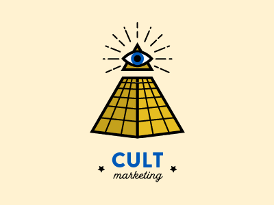 cult triangle design illustration illuminati