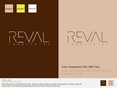 Fashion Brand "REVAL INDUSTRIES" LOGO best logo branding creative logo design fiverr.com graphic design illustration illustrator logo logo design logodesign minimalist