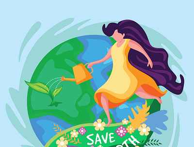 Earth Day Illustrtation design illustration vector