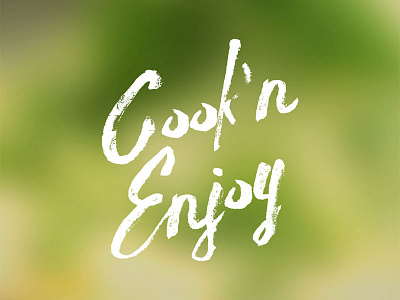 Cook'n Enjoy brand cook handwriting logo youtube