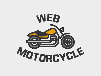 Web Motorcycle Logo illustrator logo minimalist motor motorcycle