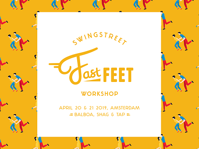 Fast Feet weekend dance fast feet pattern typography workshop