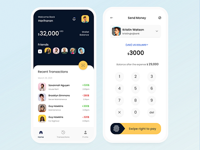 DRIBBBLE payment app app branding design icon minimal mobile payment paypal productdesign userexperience