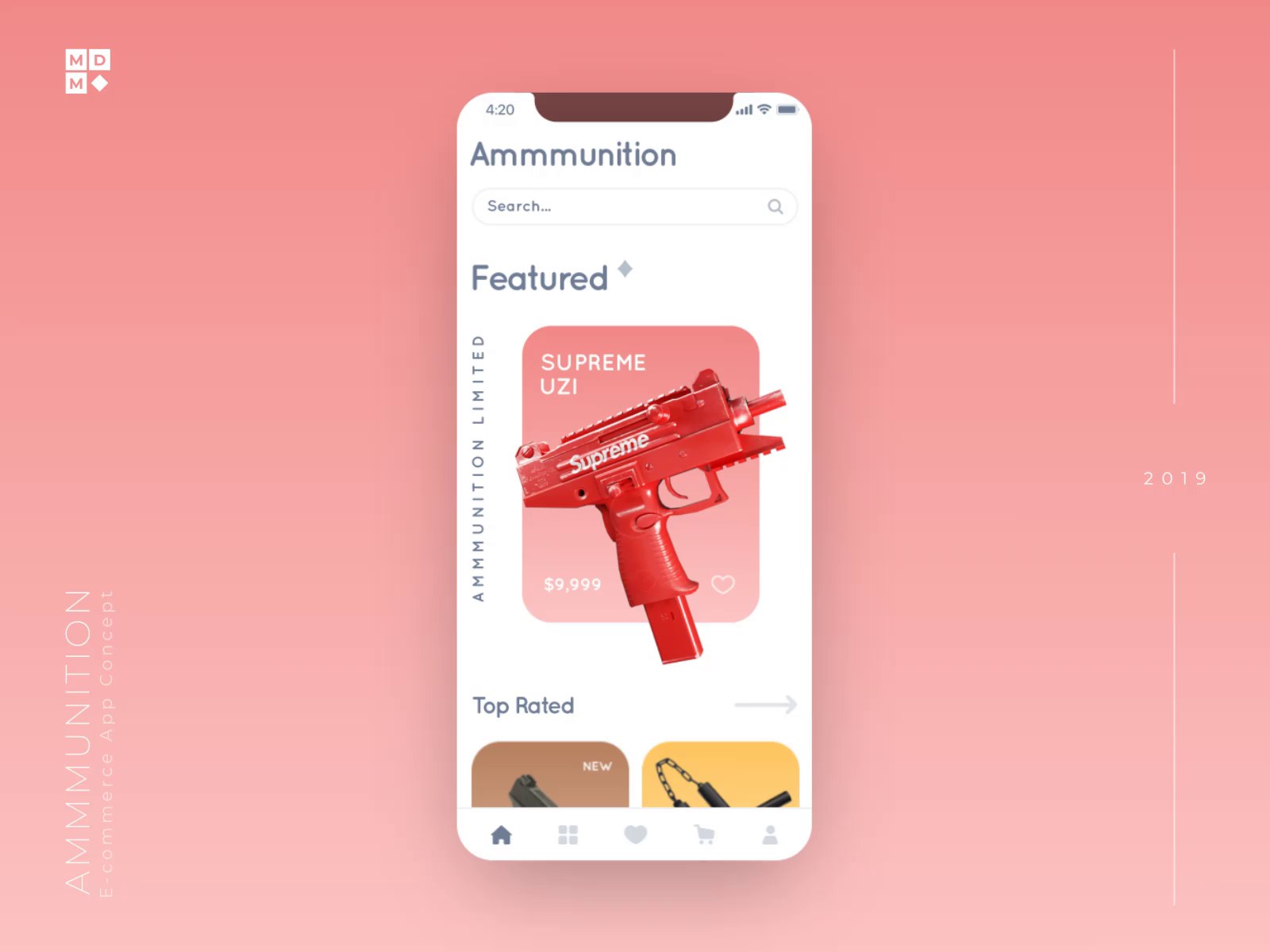 Luxury Gun Store App Concept