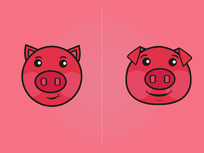 Pig Mascot Rebound design graphic mascot pig pink rebound