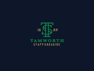 Tamworth Branding brand branding design graphic identity logo monogram old style tamworth vintage