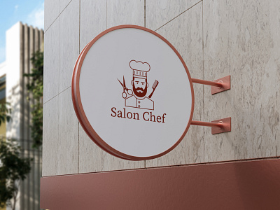 Logo design - Salon Chef adobe brand brandidentity branding creative design designer dribbble dribbbler dribbblers dribbbleshot graphic design graphicdesign illustrator logo logodesign logoinspirations logos logotype marketing