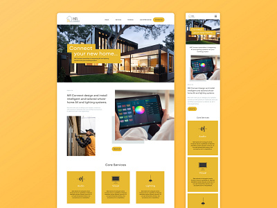 MR Connect - Website UI design - Homepage UX UI Web