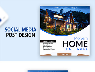 Real Estate Post Design for Social media banner cover design graphic design instagram post instagram template post poster design real estate post