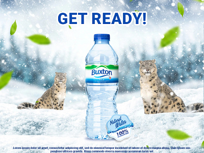 Buxton Water Bottle Post Design adobe photoshop banner design branding buxton buxton water bottle cover design graphic design illustration instagram post instagram template post post desig poster design social media post water bottle