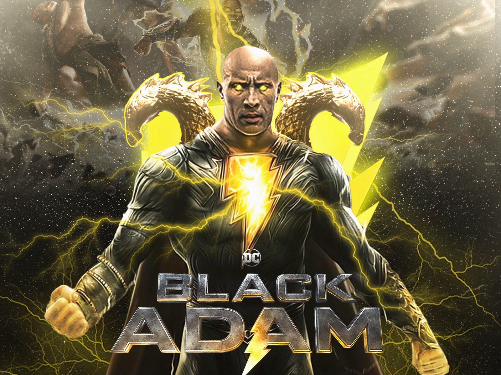 Black Adam Movie Poster Design by Ismaeel on Dribbble