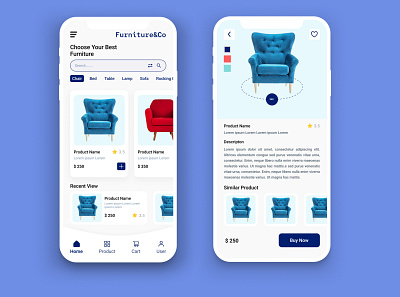 Furniture&Co design figma illustration ui uiux ux