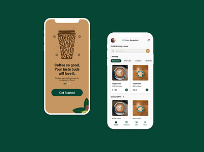 Coffee Buying Apps design figma illustration ui uiux ux vector