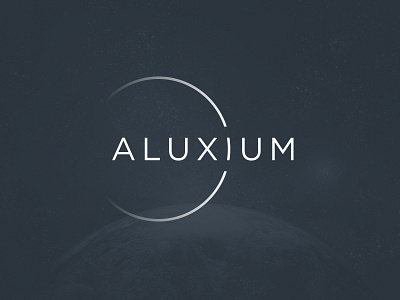 Aluxium Logo branding clean fade light lighting logo minimal