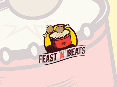 Feast N Beats branding design logo visual galore