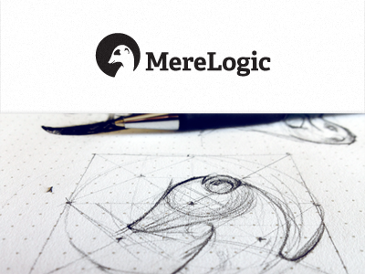 Meerkat animal conept construction drawing logo logotype mark negative sketch symbol