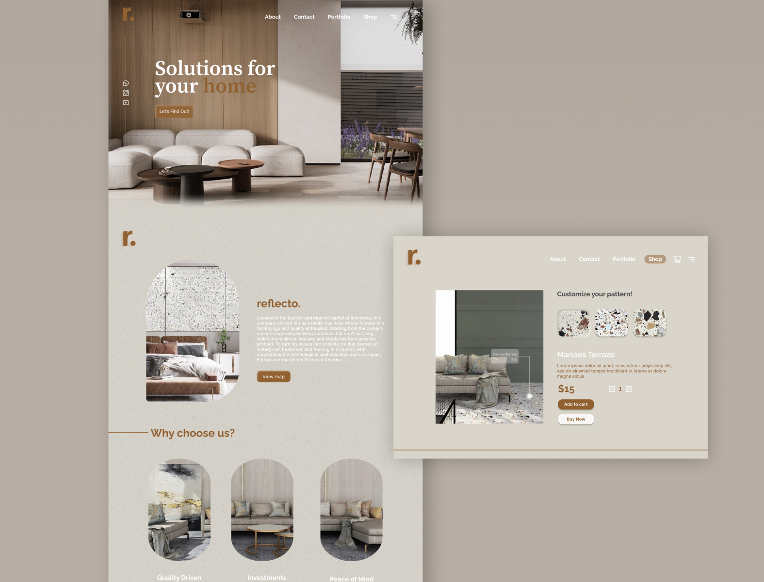 Building Material Website by Amanda Putri on Dribbble