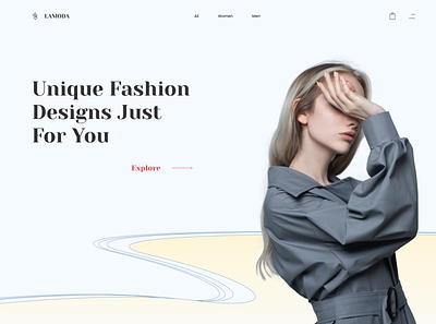Fashion Header - Ui Exploration fashion ui ui design uidesign uiux web design website design