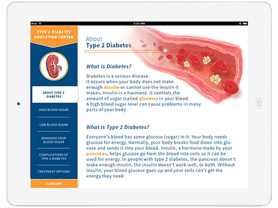 Type 2 Diabetes App app diabetes insulin kidney medical pancreas pharmaceutical type 2 diabetes