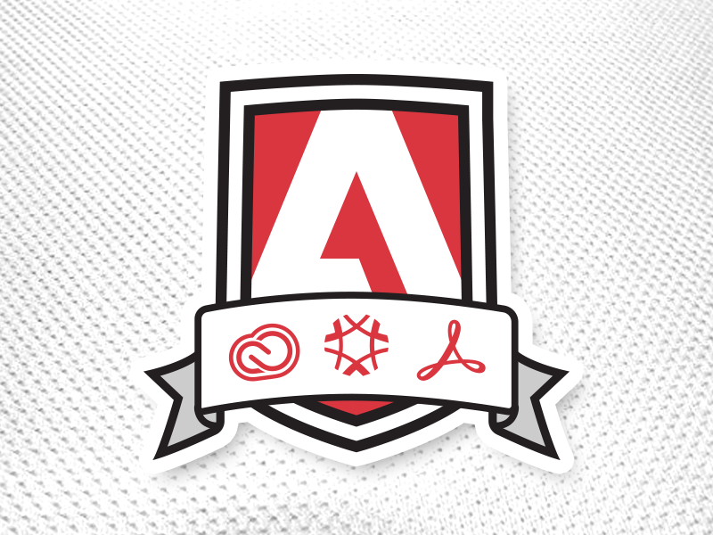 Adobe Family Crest minimal sports documentcloud creativecloud experiencecloud banner familycrest soccercrest crest adobe