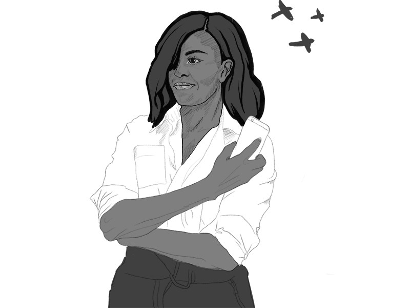 Inktober Day 2: Tranquil drawing pencil sketch ink drawing ink illustration portrait michelleobama inktoberday2 inktober