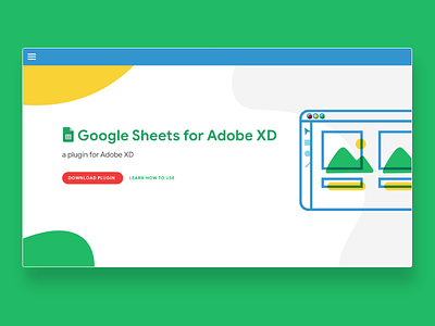 Google Sheets in Adobe XD adobe adobe xd adobe xd plugin color google google sheets illustration material design plugin website xd