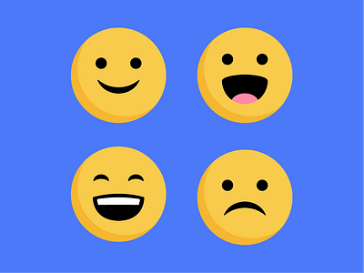 Faces blue emoji emotions faces happy moji sad smile smiley yellow