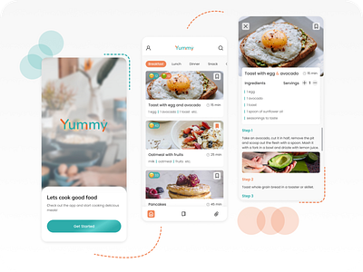 Food Recipe Application app apps design eat food forum goodfood makeevaflchallenge proper nutrition recipe recipe application ui ux webdesign