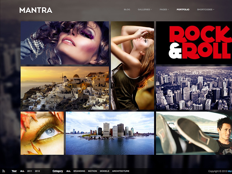 Mantra Theme wordpress theme metro portfolio photography