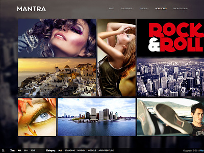 Mantra Theme metro photography portfolio theme wordpress