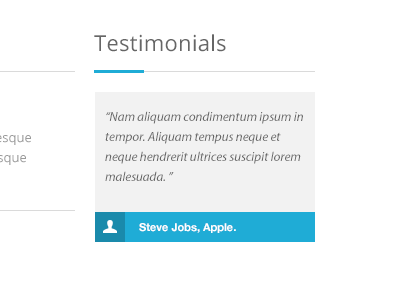 Testimonials Widget