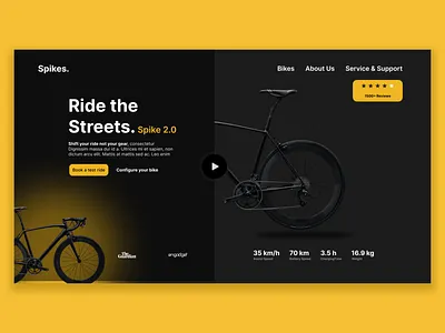 Spikes Landing Page design graphic design landingpage mobileapp ui uidesign uidesignpage uiux uiuxdesign ux uxuidesign vector