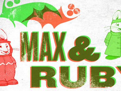 Max & Ruby cartoons christmas graphic design holiday motion design nick jr nickelodeon promo