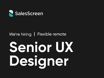 We're hiring! design hiring product design senior ux designer ux ux design