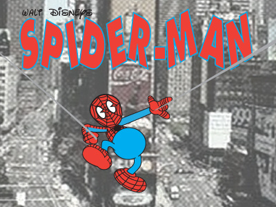 Walt Disney's Spider Man marvel comics mickey mouse peter parker spider man stan lee steve ditko thaddeus phipps times square ub iwerks walt disney