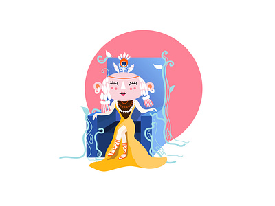 the tribal queen design illustration