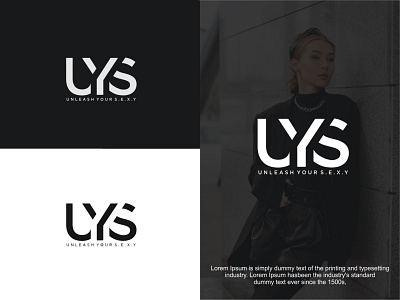 UYS LETTER LOGO animation app fashion fashion brand flat icon identity identity branding identity design illustrator logo logo design logos minimal typography ux vector web website