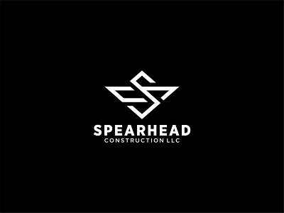 Spearhead Construction LLC 2 branding company flat icon identity identity branding letter lettermark logo logo design vector