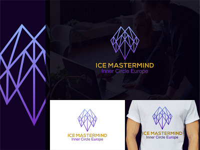 ICE Mastermind Logo Design business chat communication company concept consulting corporate creative design graphic icon idea logo logotype service speech talk technology template vector