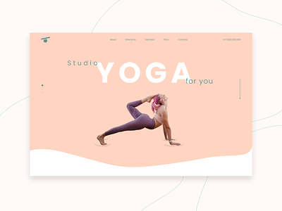 Yoga for you | Landing page design landing page minimalism ui ux website yoga