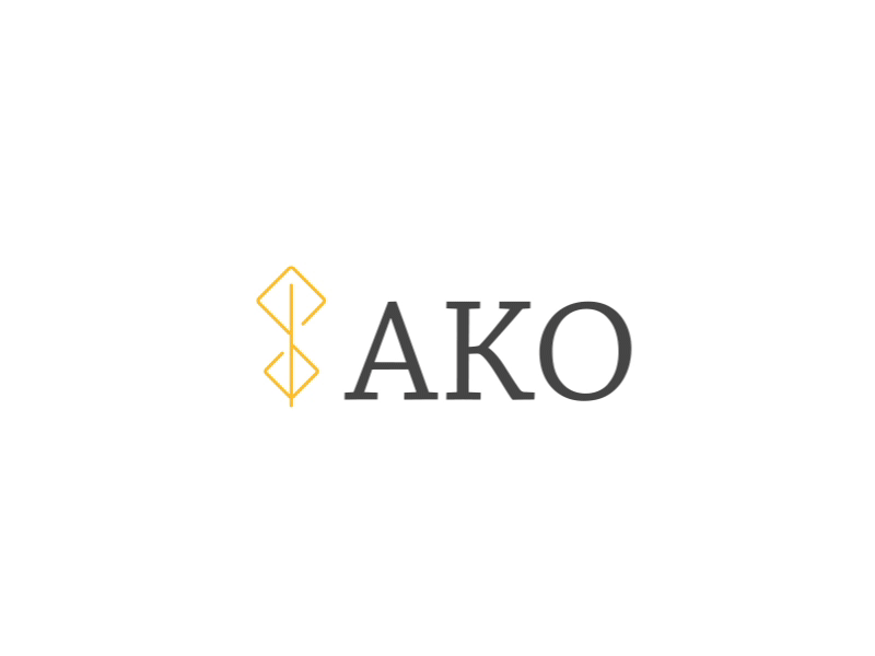 Ako - Logo for a finance investment company
