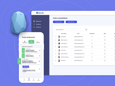 Attende - mobile & web app design