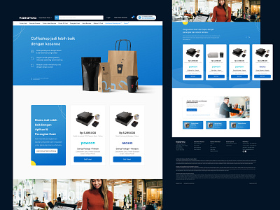 Kasanoa - 1st Exploration for business solution page design ecommerce exploration landingpage point of sale product design ui ux website