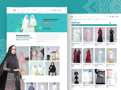 Ranti — Muslim eCommerce website ecommerce gamis muslim ranti syari ui ux website