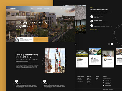 Co/house landingpage exploration architecture exploration house landingpage ui web design website